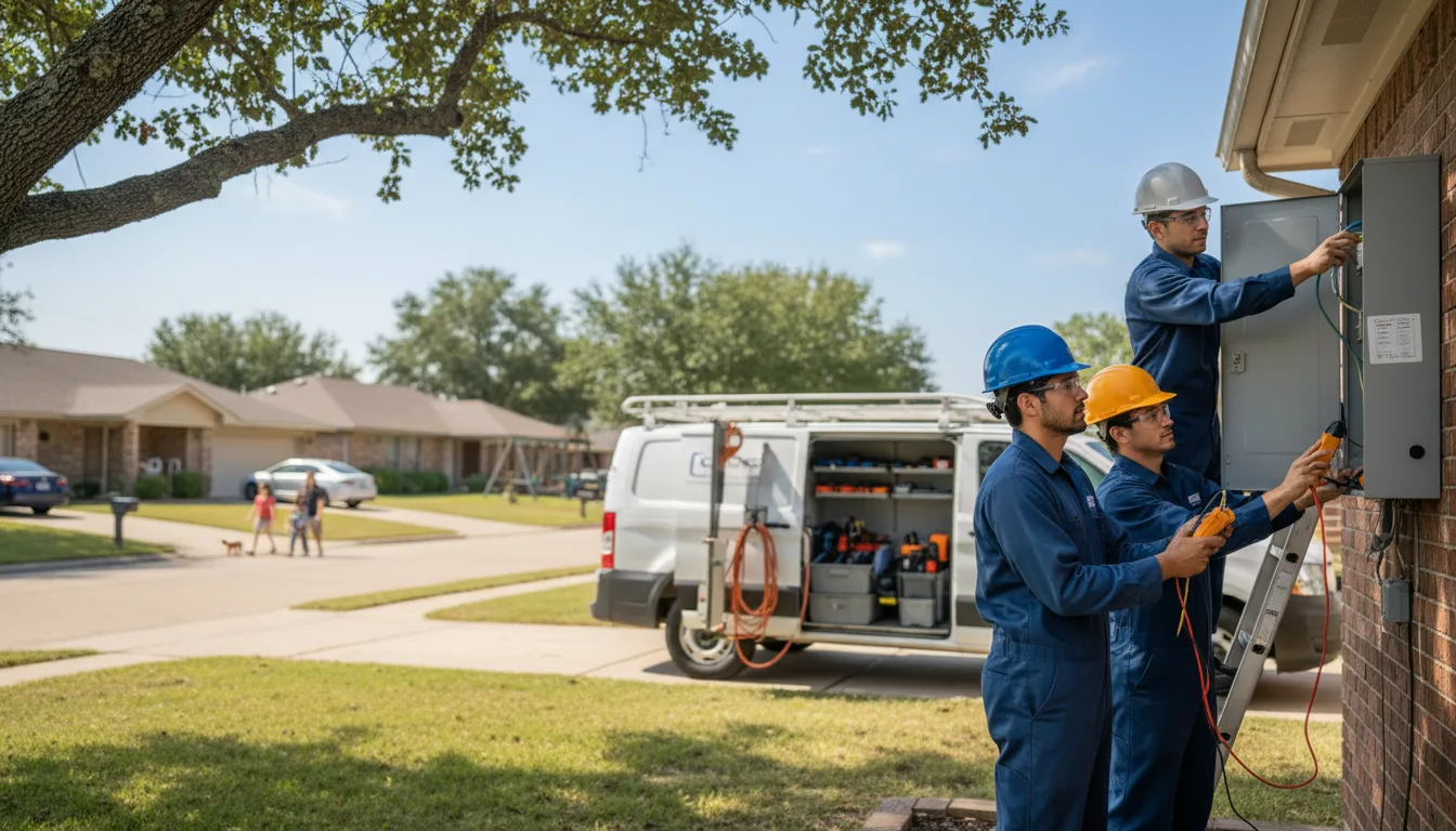 Certified electrician providing emergency electrical services in Navajo, NM